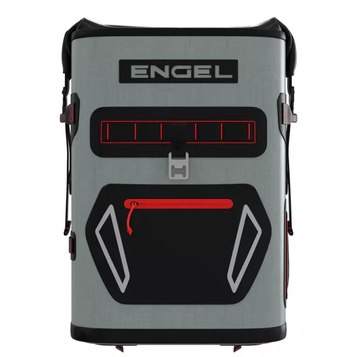 Engel Roll Top High Performance Backpack Cooler #BP25-LG Red