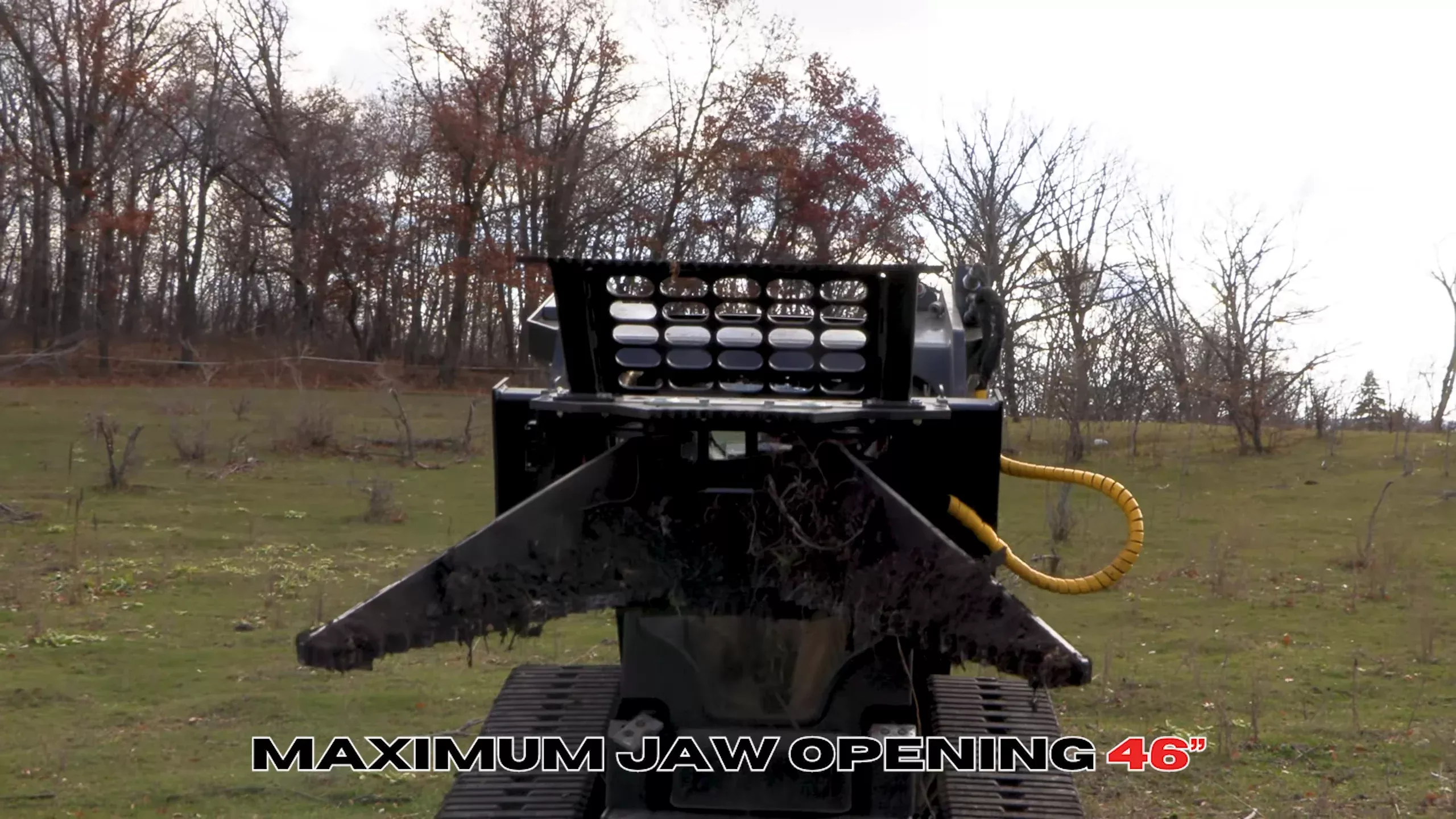 Erskine HD Tree Puller | Maximum Jaw Opening 46″ | 15–25 GPM | For Skid Steers