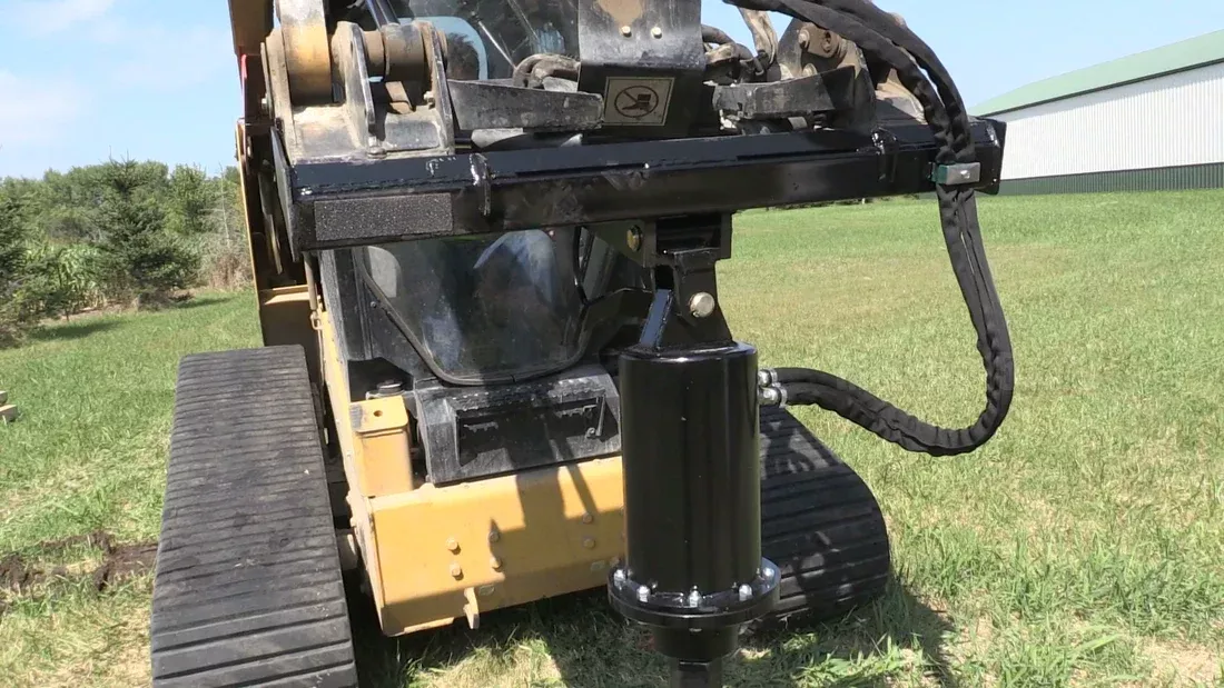 Erskine Industrial Earth Auger | Model PD-45 | Maximum Diameter 48″ | Minimum Hydraulic Flow 25 GPM | For Skid Steer