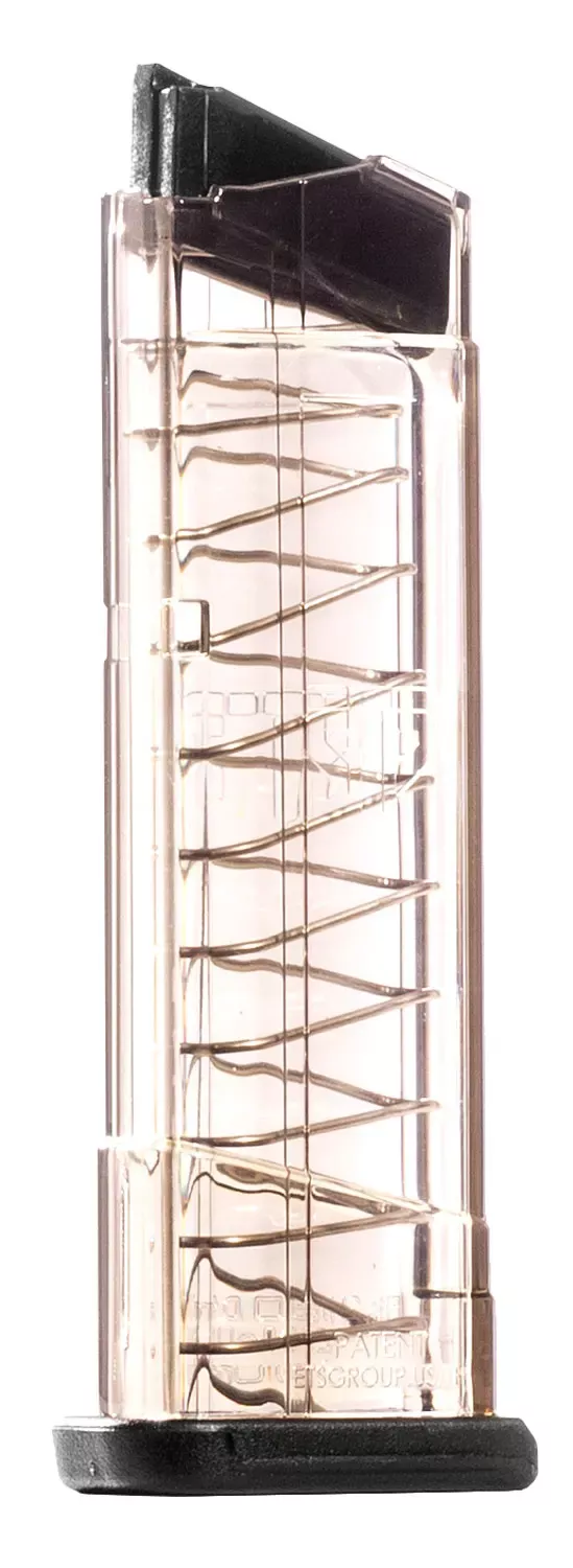 ETS Group Pistol Mags Clear Detachable 9rd 9mm Luger for S&W M&P Shield