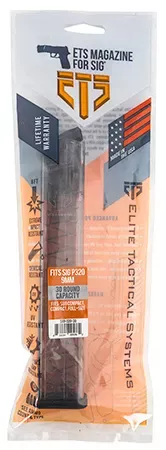 ETS Magazine For SIG 320 Pistol 9mm 30rd Polymer Clear 854094005782