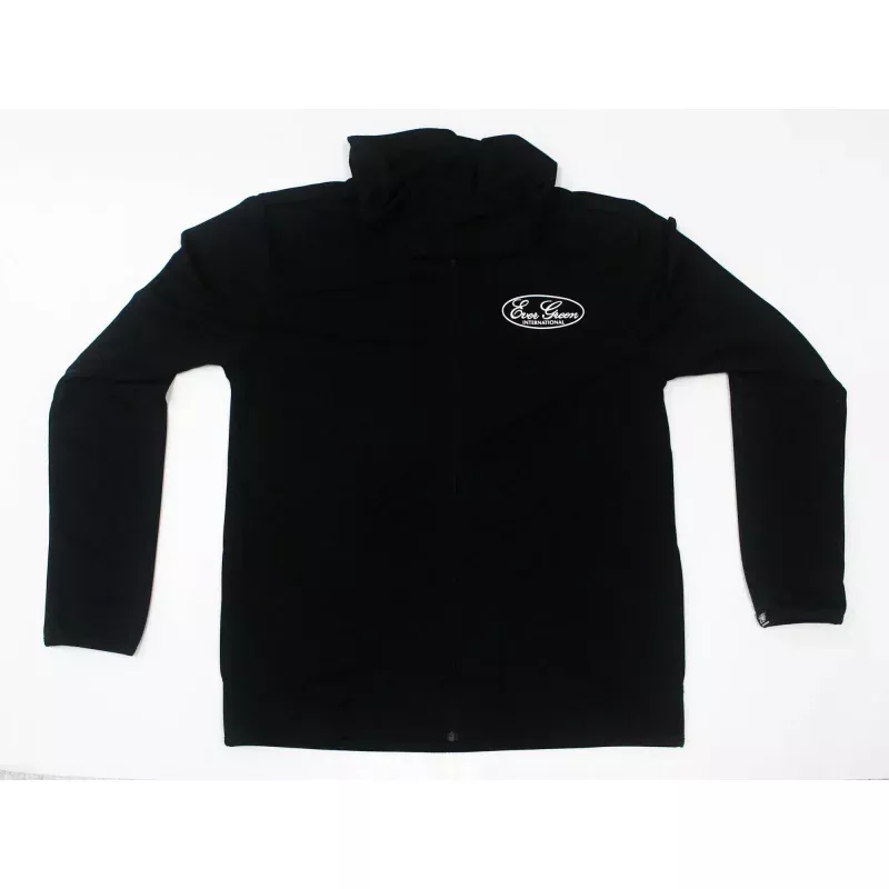 Evergreen Hoodie Dry Zip Parka Type A Size L Black (5349)