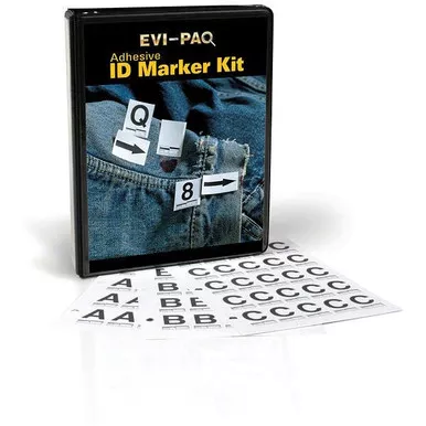 EVI-PAQ AMB-COMBO Adhesive ID Marker Book, Combo