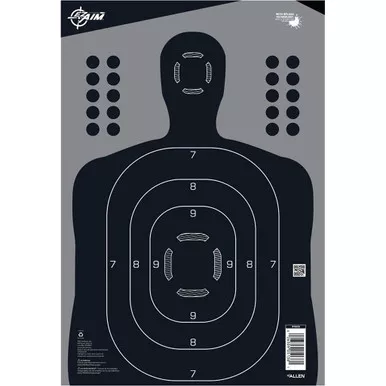 EZAim 15306 Splash Silhouette Adhesive Targets, 13×18 Inches, Black, 100 Pack