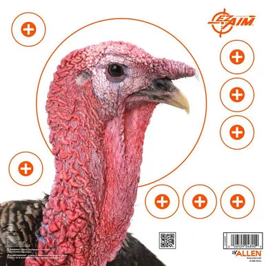 EZAim 15322 Four Color Turkey Patterning Paper Targets, 12×12 Inches, Multi, 6 Pack