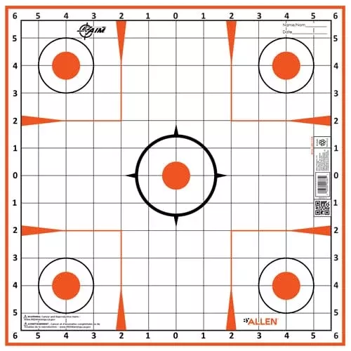 Ezaim Sight-in Grid Paper Targets 12×12 12 Pk.