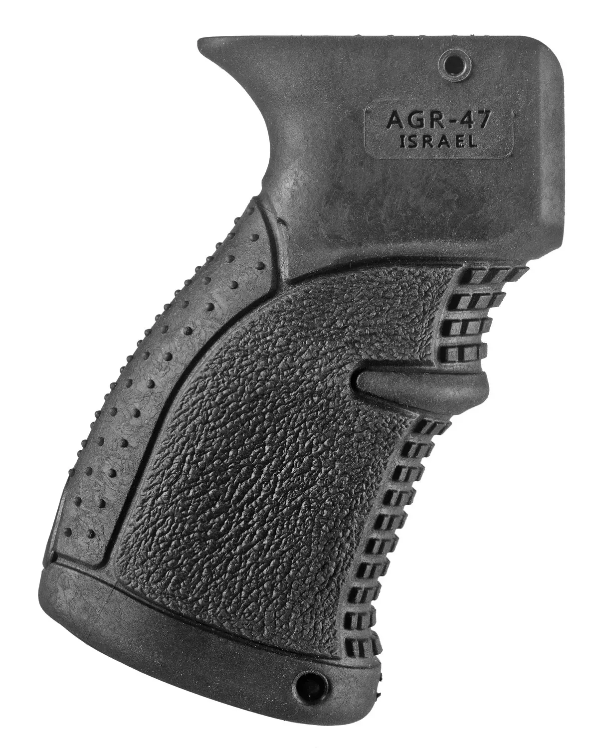 FAB Defense AGR-47 Ergonomic Pistol Grip Polymer with Black Rubber Overmold Multi-Textured Finish for AK-47, ATI Galil, AK-74