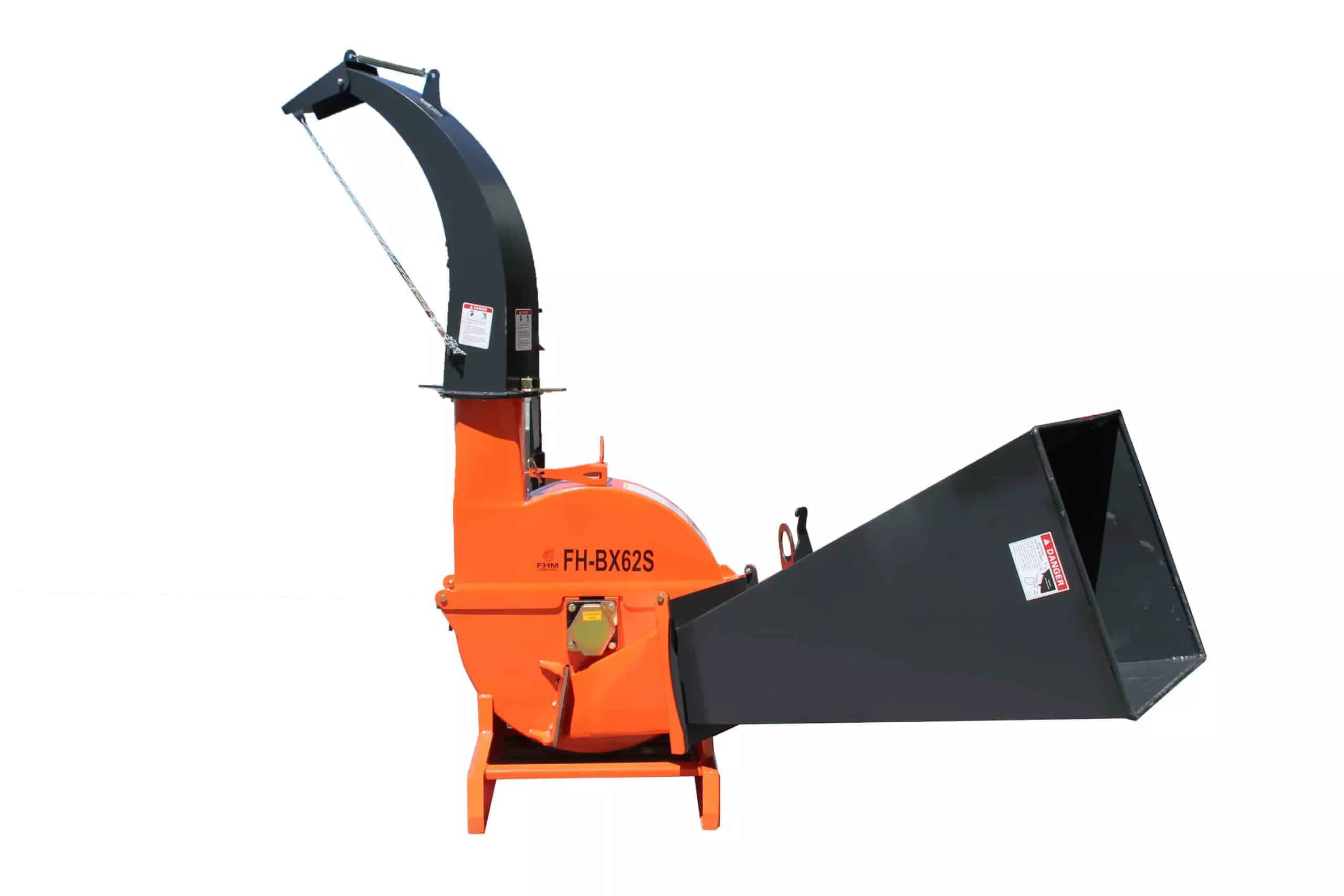 Farmer Helper Self-Feeding Wood Chipper | Model BX62S | Material Capacity 7" | 25-75 HP | 3-Point Hitch | For Tractors
