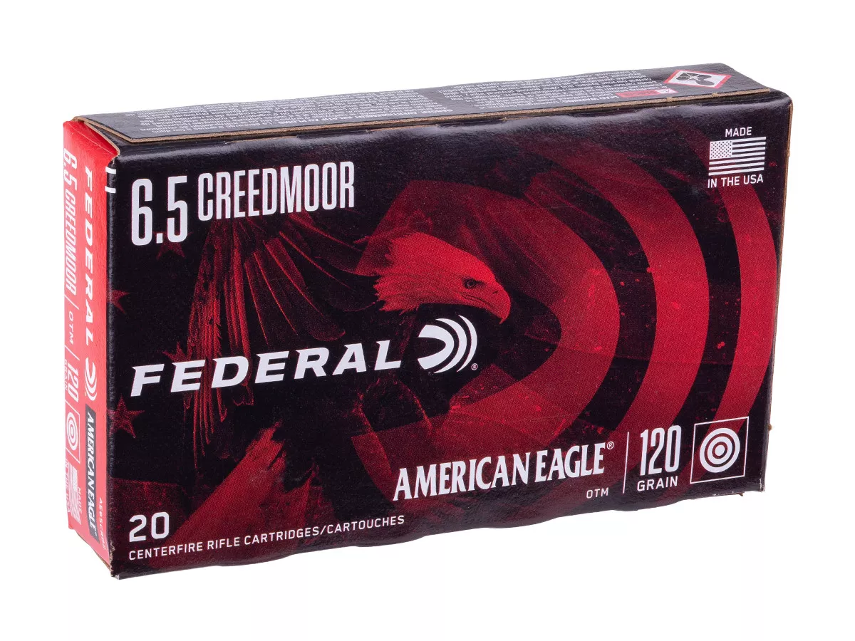 Federal 6.5 Creedmoor American Eagle Rifle OTM, 120gr, 20ct