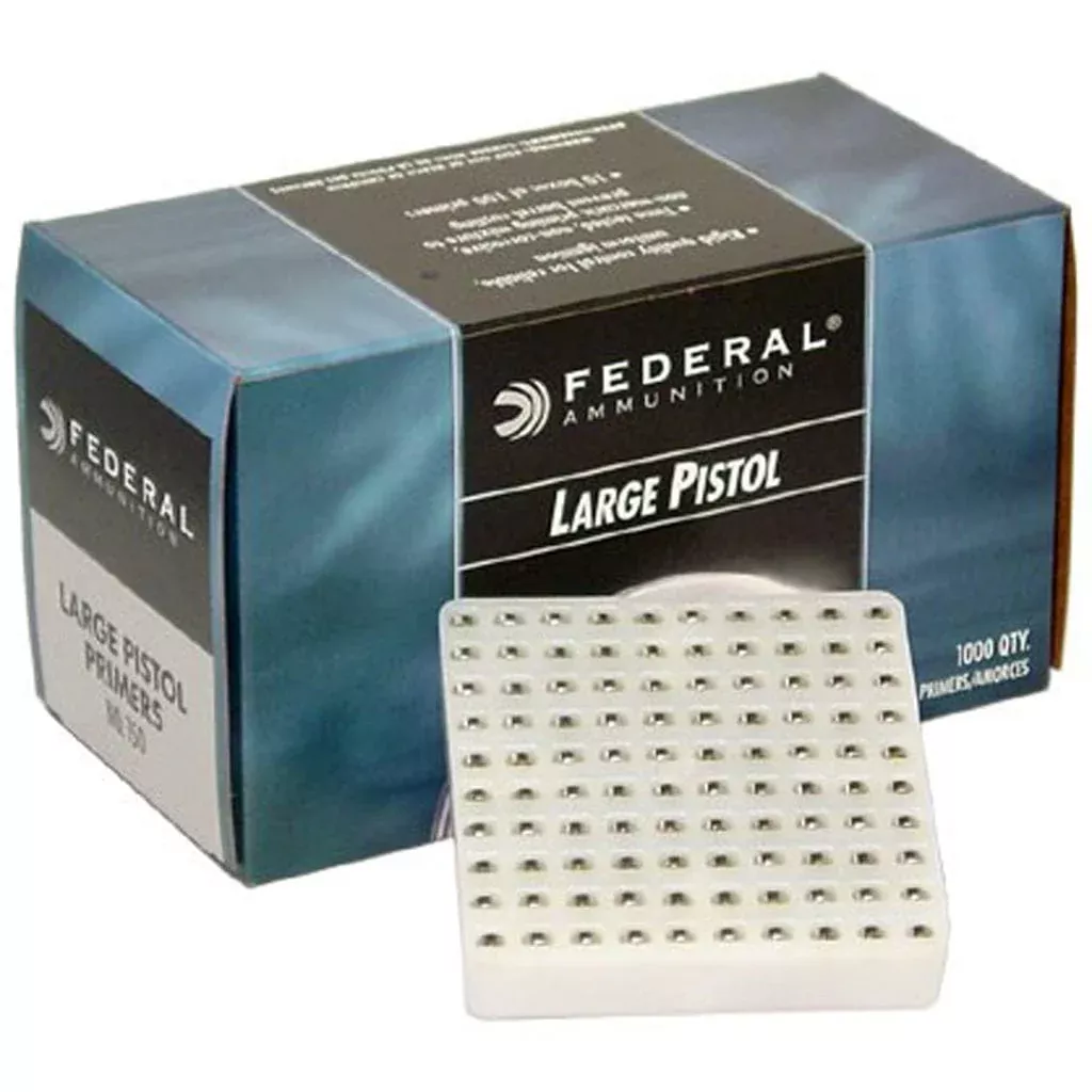 Federal Pistol Primers Large 1000 Ct. Haz