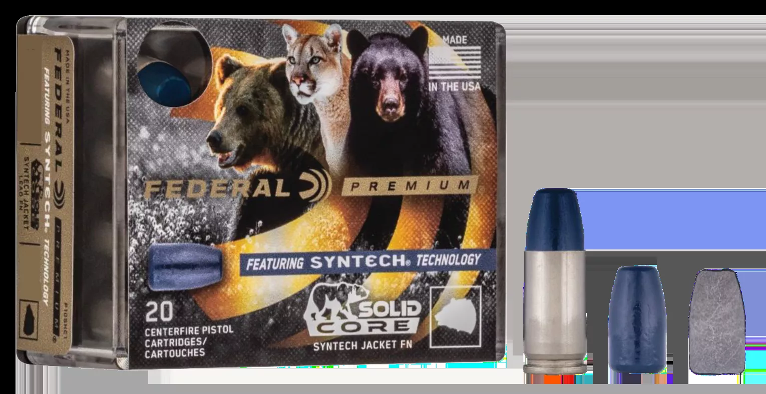 Federal Premium 357 Mag 180 gr Solid Core Synthetic 20 Bx/ 10 Cs