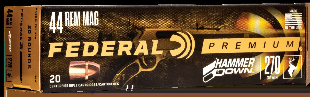 Federal Premium HammerDown 44 Rem Mag 270 gr Bonded Soft Point 20 Bx/ 10 Cs