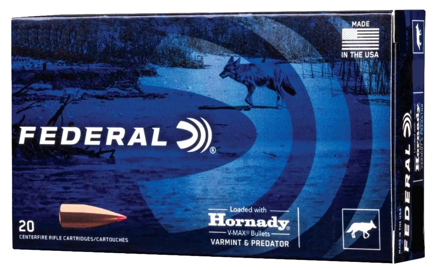 Federal Varmint & Predator 204 Ruger 32 Gr. Hornady V-Max 20/Box