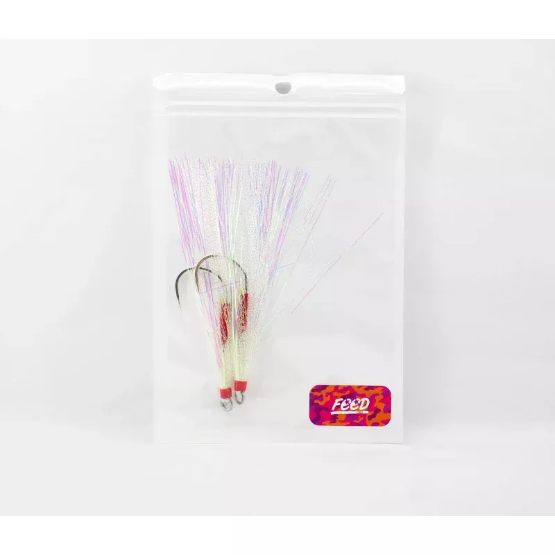 Feed Assist Hook Giant Mack Single Size 3/0 White (2122)