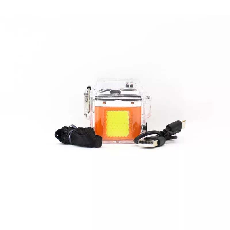 Feed Plasma Windproof Line Cutter USB Chargeable Orange (2104)