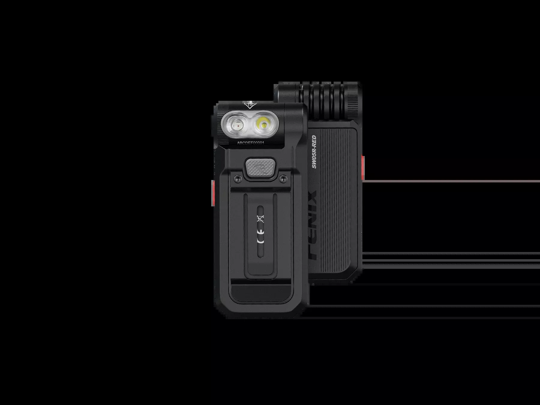 Fenix Multipurpose Clip-On Light With Red Or UV Output #SW05R-RED