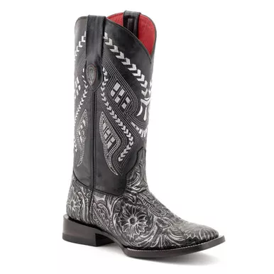 FERRINI Women's Cleopatra Square Toe Silver Western Boot (8389334)