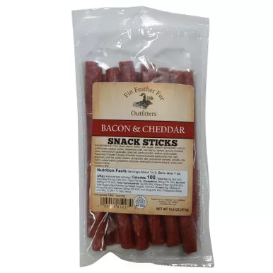 Fin Feather Fur Outfitters Bacon/Cheddar Snack Sticks 14.5 Oz