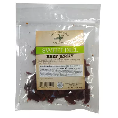 Fin Feather Fur Outfitters Sweet Dill Beef Jerky 3.25 Oz