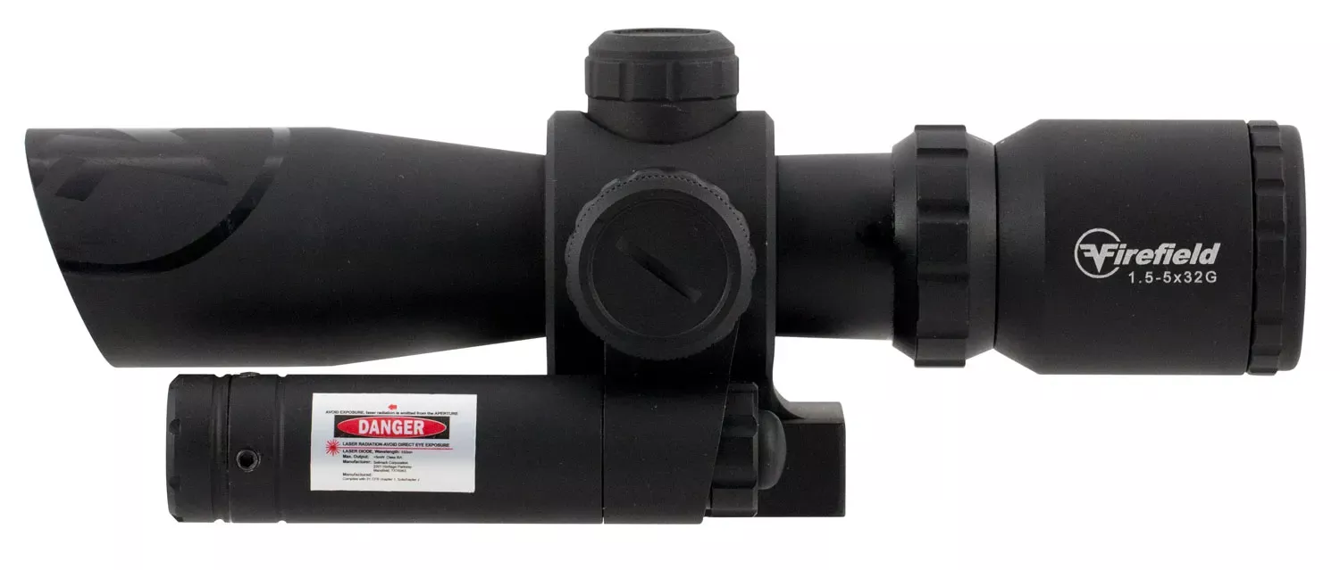Firefield Barrage w/Green Laser Matte Black 1.5-5x32mm