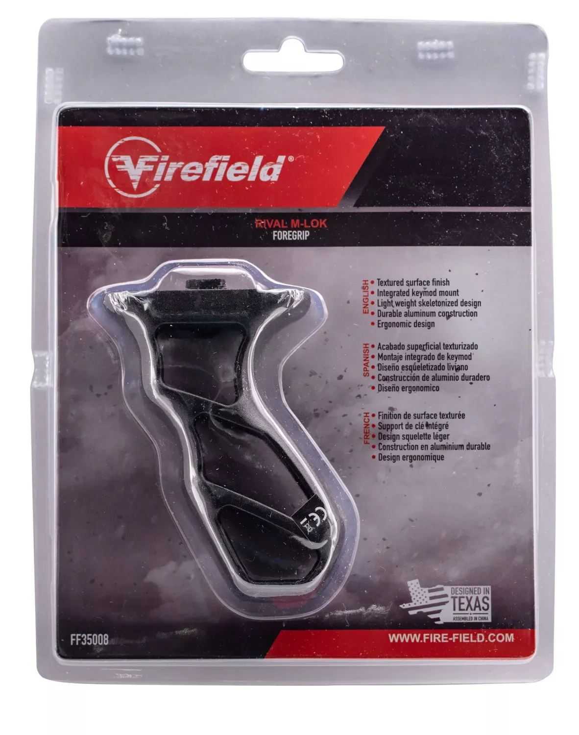 Firefield Rival Foregrip Matte Black Aluminum M-LOK