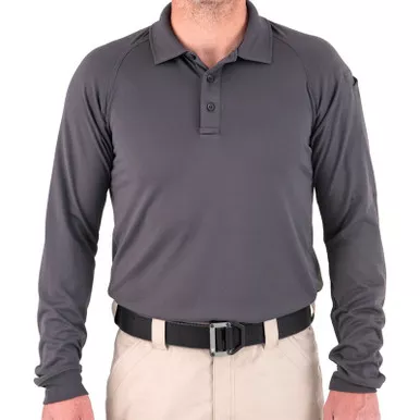 First Tactical 111503 Men's Performance Long Sleeve Polo