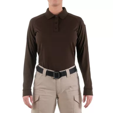 First Tactical 121503 Women's Performance Long Sleeve Polo