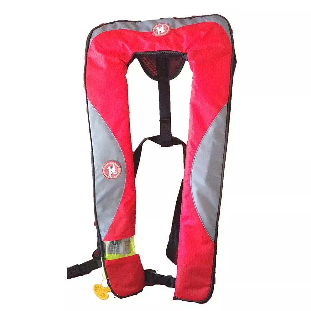 First Watch FW-240 Inflatable PFD – Red/Grey – Manual