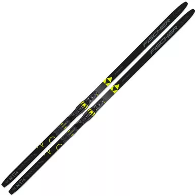 FISCHER Orbiter EF L Skis With Control Step-In IFP Black/Yellow XC Binding
