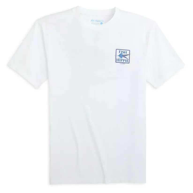 Fish Hippie Men’s Tried And True Tee – White #T10307