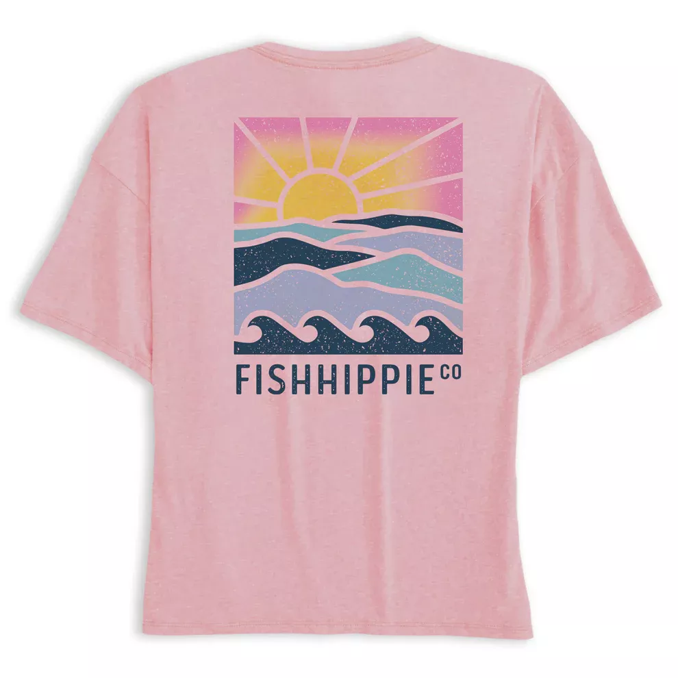 Fish Hippie Sunset Surf Tee