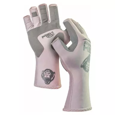 Fish Monkey Half-Finger Guide Glove Lite Gray 2X