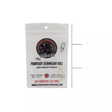 Fishing Addiction Panfish Slammer Rig Gold Hooks