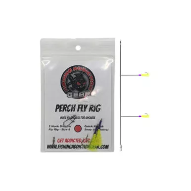 Fishing Addiction Perch Fly Rig Yellow Chartreuse