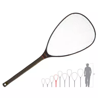FISHPOND Nomad Mid-Length Fishing Net - Tailwater Black
