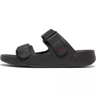 FITFLOP Men’s Gogh Moc Adjustable Leather Slides (L05)