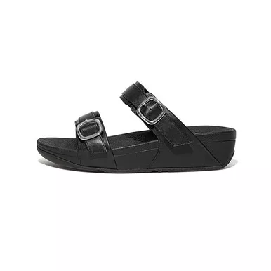 FITFLOP Women's Lulu Adjustable Leather Slides (ES7)