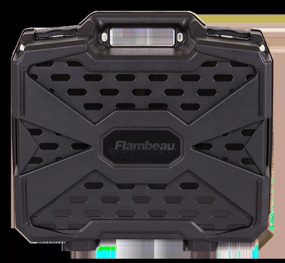 Flambeau Double Deep Tactical Pistol Case made of Polymer with Black Finish