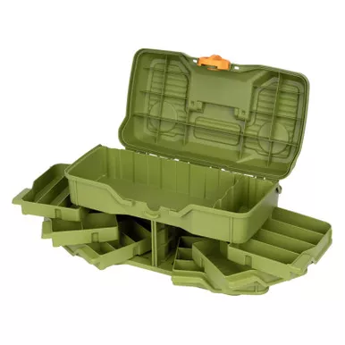 Flambeau NextGen 6/0 Large Tackle Box Light Green/Orange 6 Tray 32 Compartment