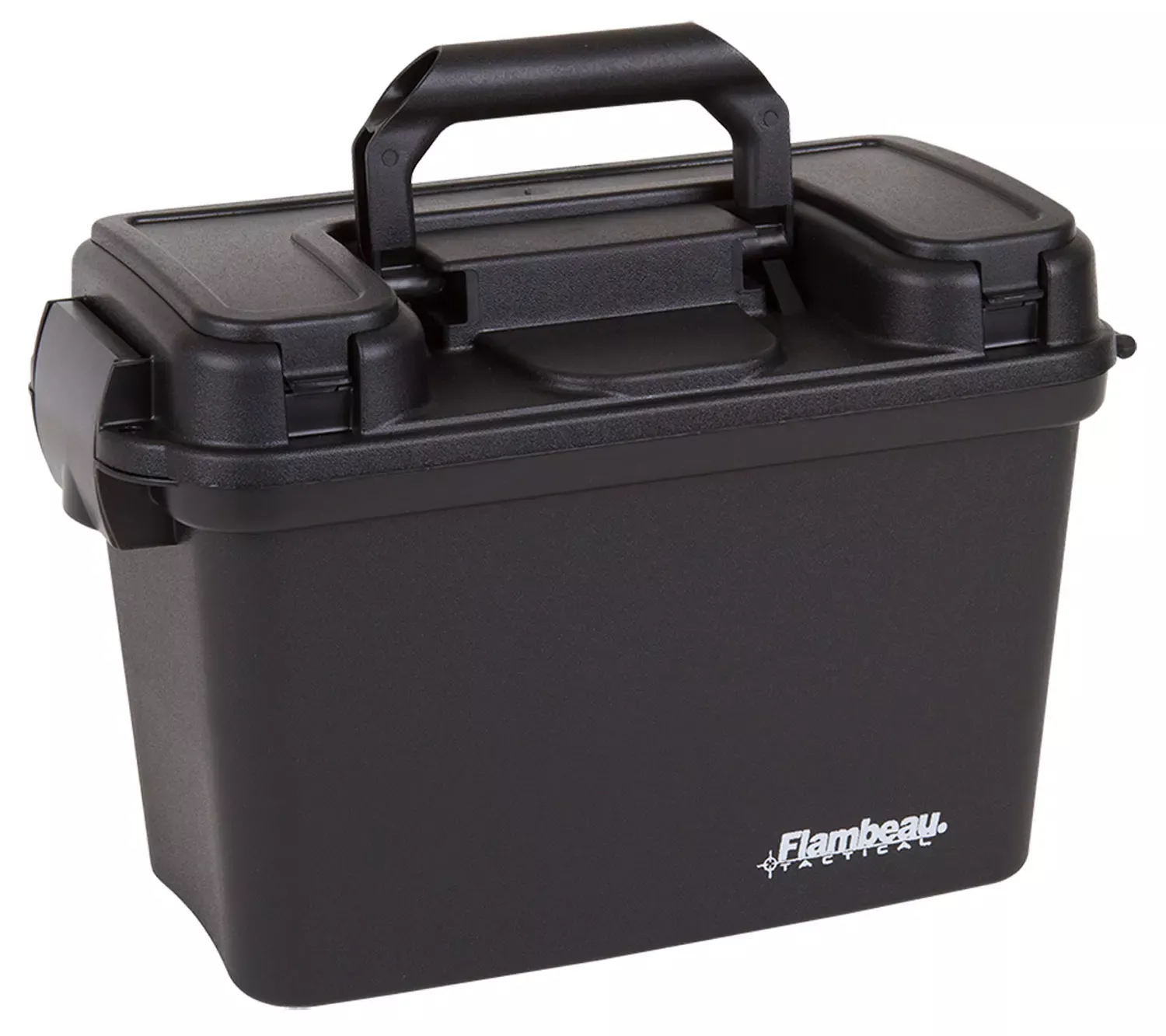 Flambeau Tactical Dry Box with Removable Tray & Storage Compartment Black Polymer 13″ L x 6.50″ W x 8.25″ D Interior Dimensions