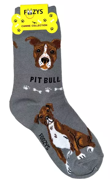 Foozys Ladies Pit Bull Dog Socks #FCC-28
