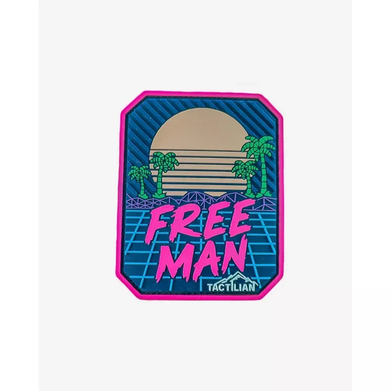 Free Man Retro Miami PVC Patch
