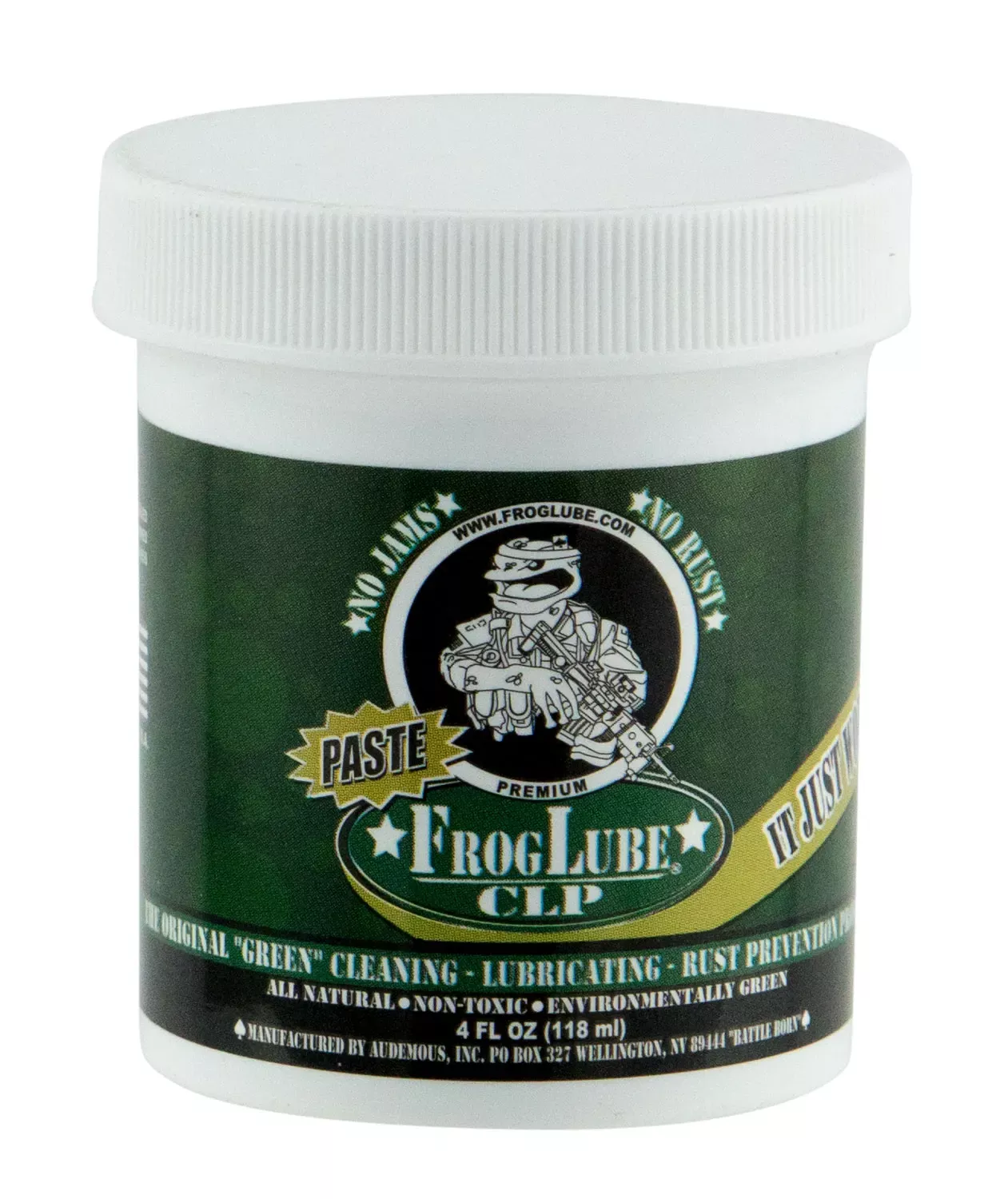 FrogLube CLP PasteCleans, Lubricates, Prevents Rust & Corrosion 4 oz Jar