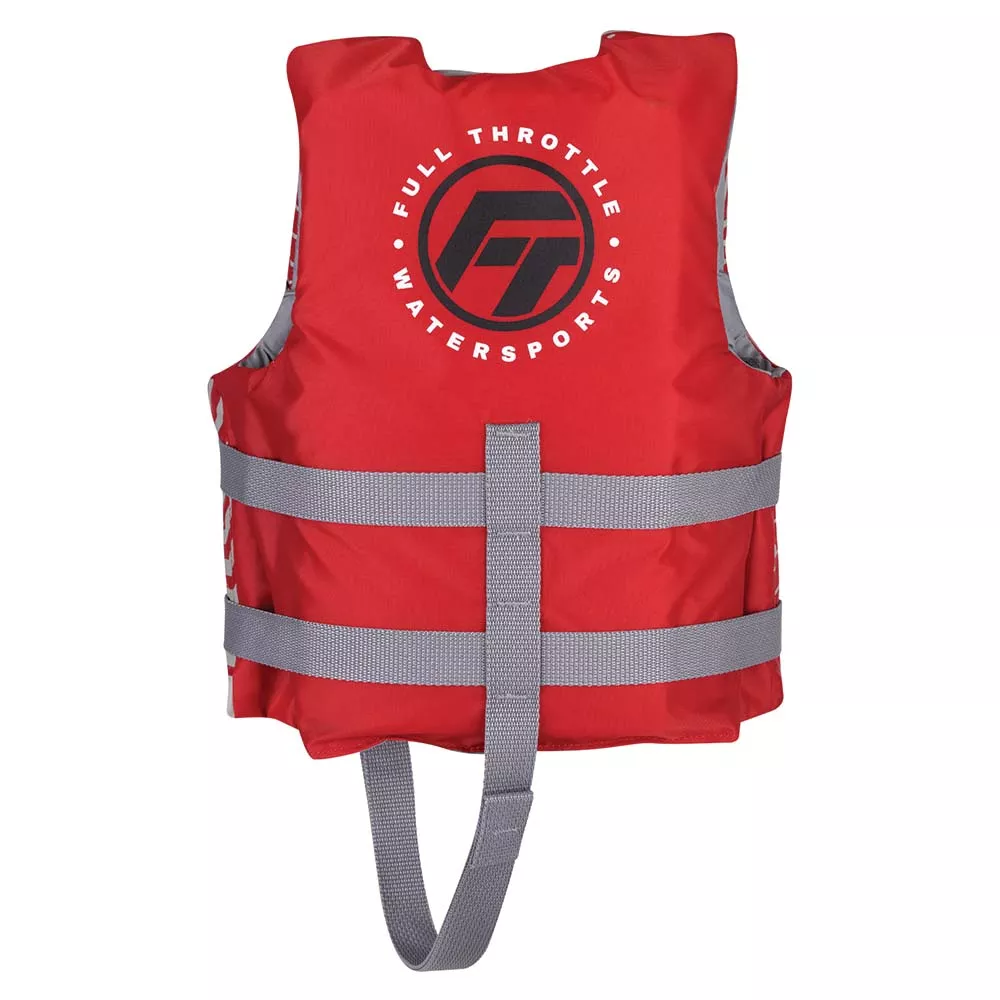 Full Throttle Child Nylon Life Jacket – Red
