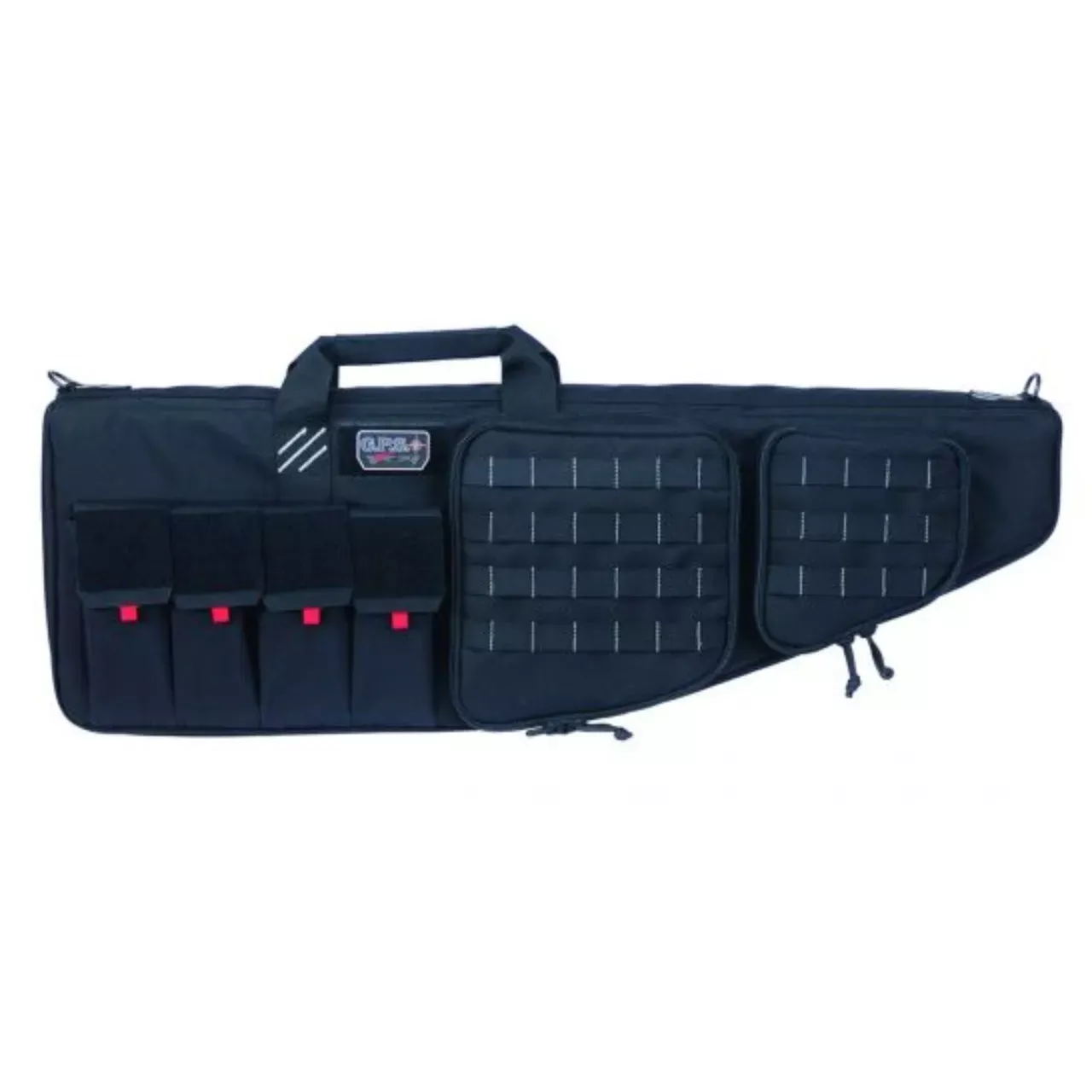 G*Outdoor GPS Tactical 42 Black AR Case with External Handgun Case"