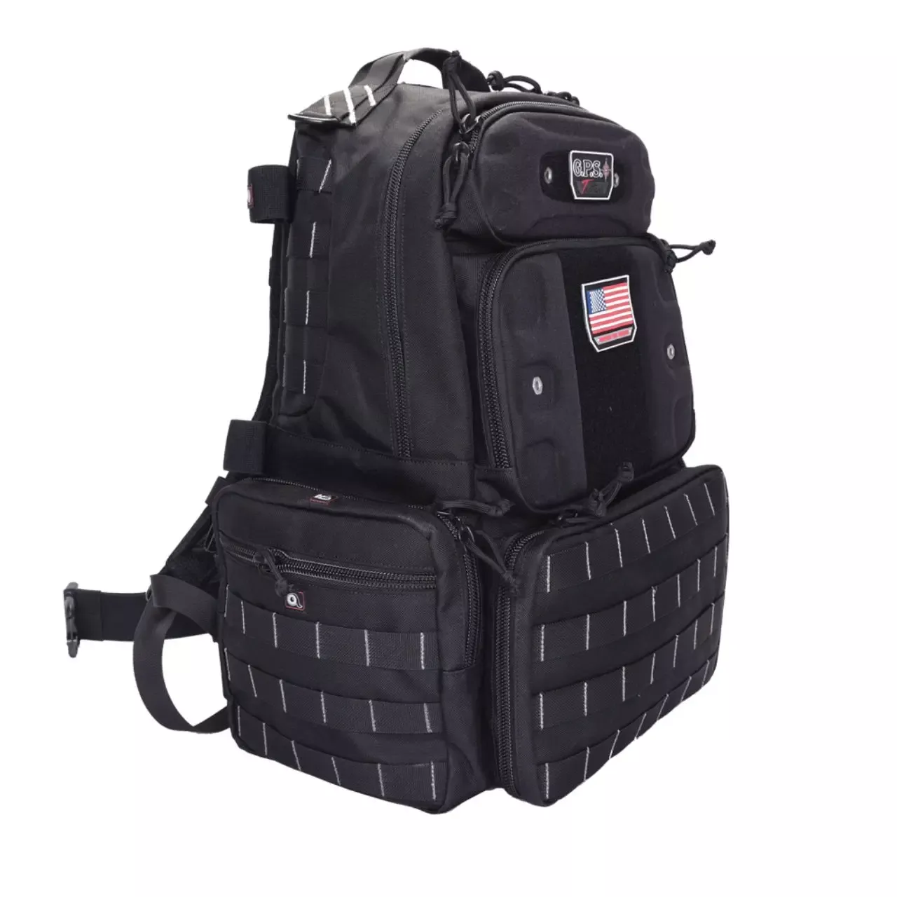 G*Outdoors GPS Tall Black Tactical Range Backpack