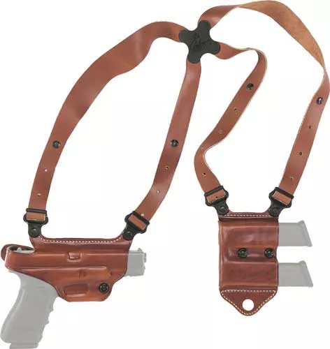 Galco Miami Ii Shoulder System – Rh Leather Sig P320f 9/40 Tan