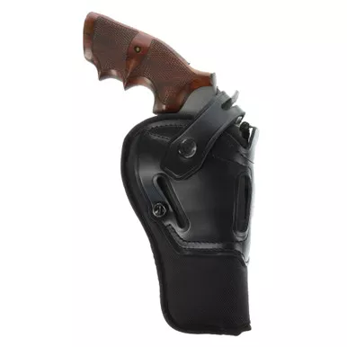 GALCO SWITCHBACK STRONGSIDE/CROSSDRAW BELT HOLSTER, BLACK, A (SR4-4B)