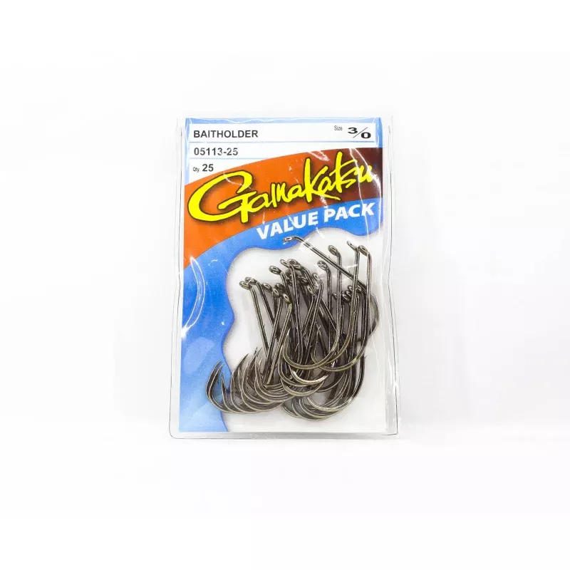 Gamakatsu Baitholder Value Pack Size 3/0 , 25 Per Pack (2469)