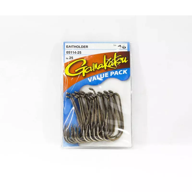 Gamakatsu Baitholder Value Pack Size 4/0 , 25 Per Pack (2490)